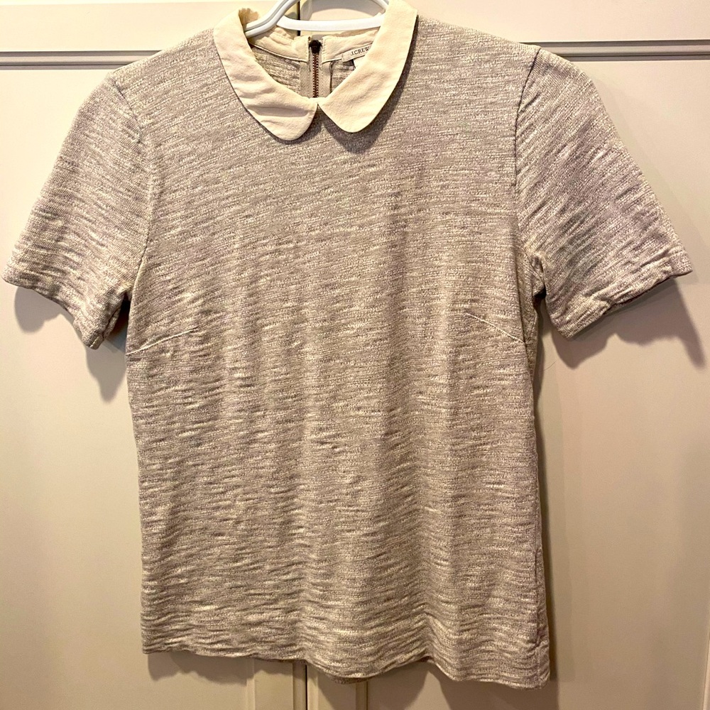 Jcrew Peter Pan collar tee shirt